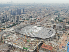 2023年，亚洲最大的火车站广州白云火车站建设进展顺利