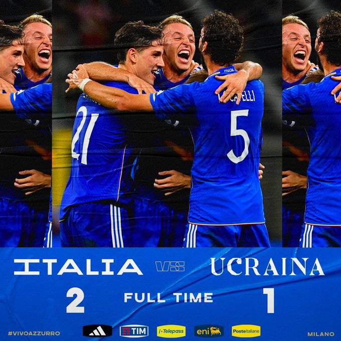 168娱乐-欧洲杯-弗拉泰西双响费德里科·迪马尔科送礼 意大利2-1乌克兰