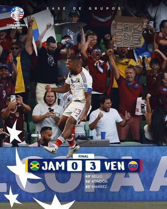 168娱乐-美洲杯综述：黑马委内瑞拉3连赢头名出线 墨西哥0-0闷战出局